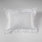 federa decorativa boudoir pizzo bianco liberty