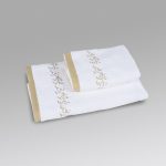 Edera bath linen set cuoio